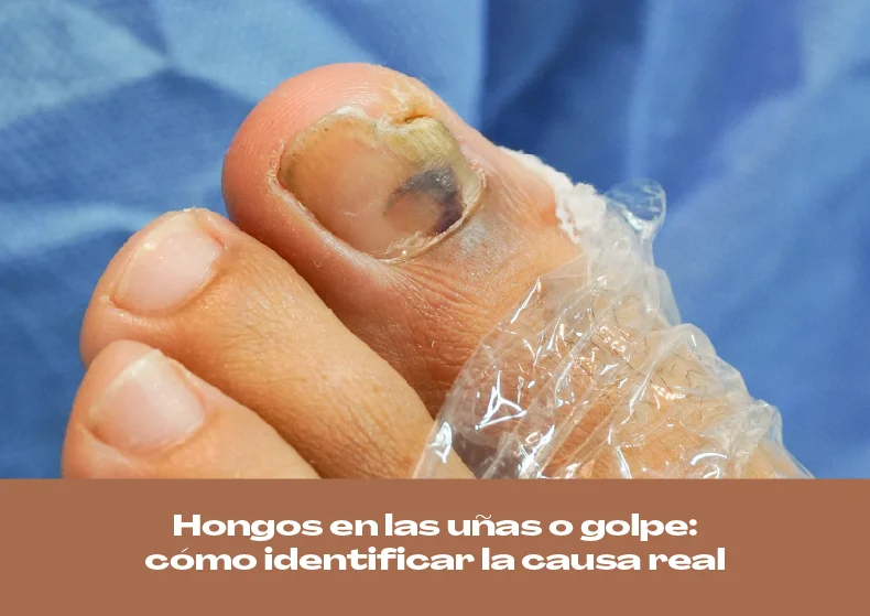Hongos en las uñas o golpe: cómo identificar la causa real