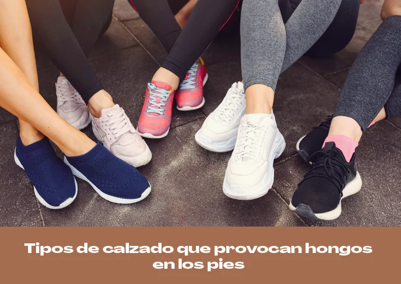 Tipos de calzado que provocan hongos en los pies