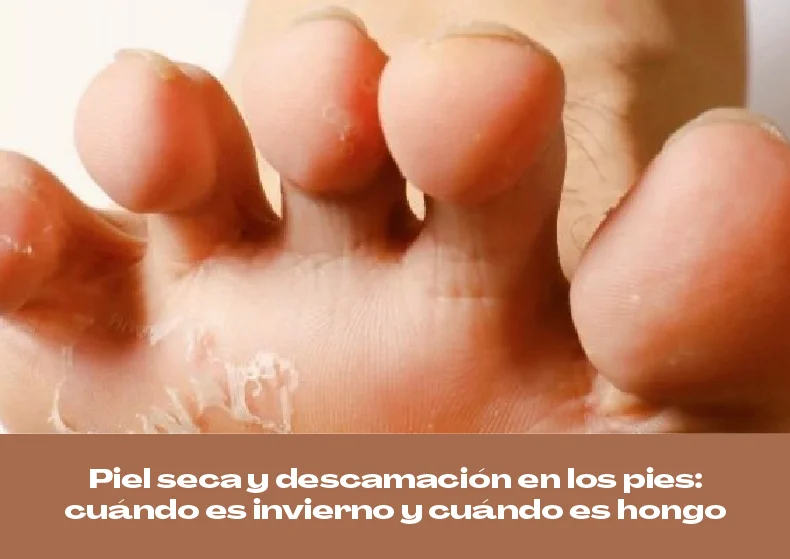 Piel seca y descamación en los pies: invierno o hongo