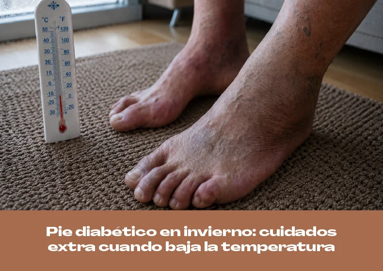 Pie diabético en invierno: cuidados extra con el frío