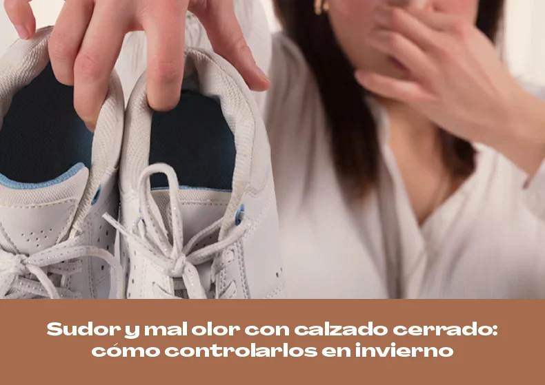 Sudor y mal olor en los pies por el calzado cerrado